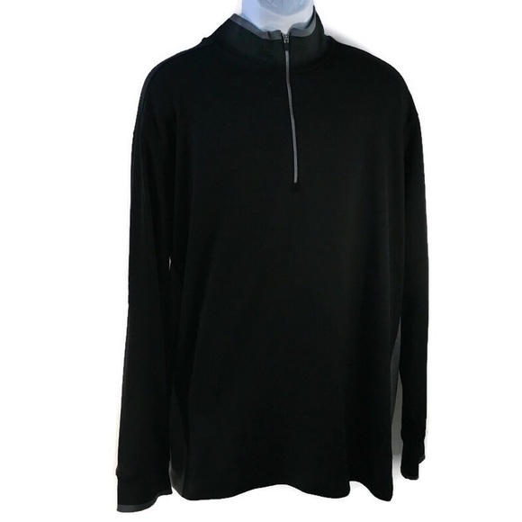Nike Other - Nike Golf Dry Fit Black 3/4 Zipper Pullover Jacket